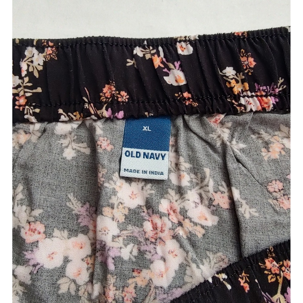Old Navy‎ Floral Mini Skirt Bundle Of 2 Yellow Black Elastic Waist Womens XL NWT - Picture 2 of 12